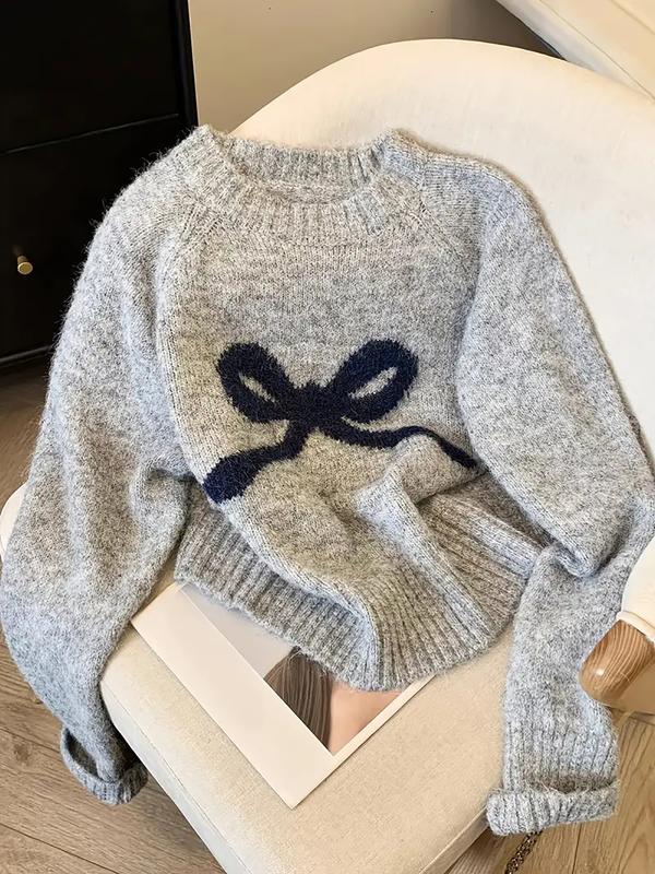 GRACIE™ | Elegant Bow Knit Sweater for Fall & Winter Fashion