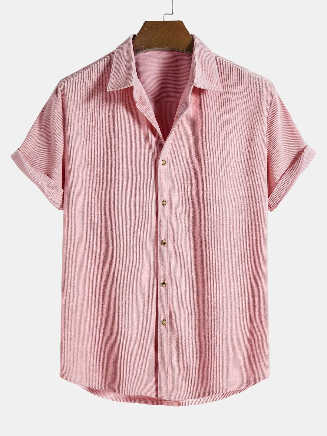 Kyle | Corduroy Button Short Sleeve Shirt