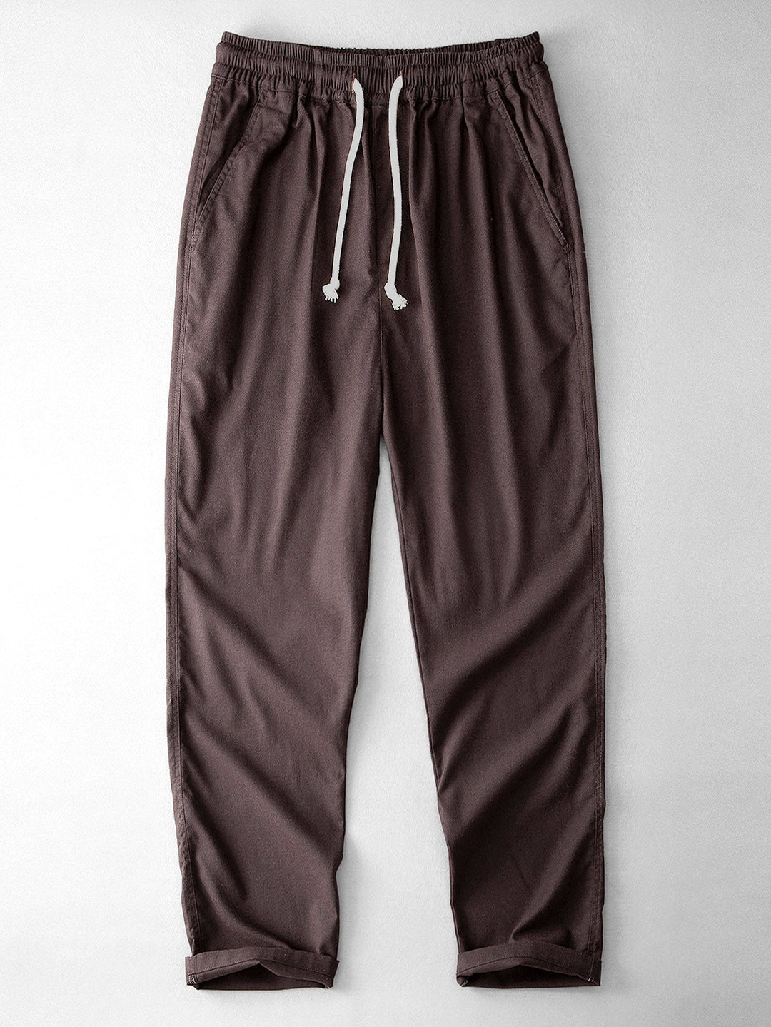 Trai | Geometric Jacquard Cuban Collar Shirt & Straight Leg Linen Pants