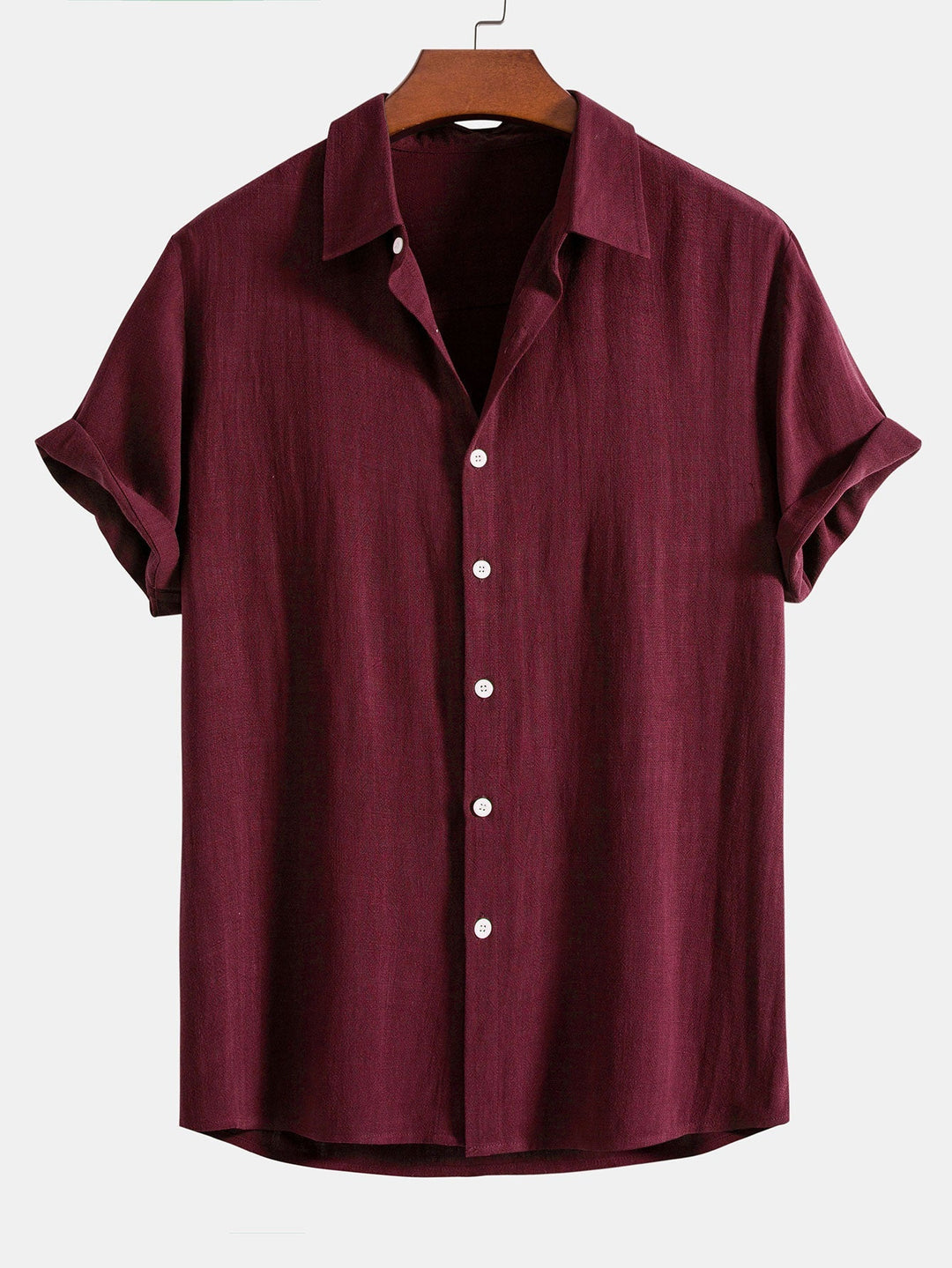Luke | Linnen Rayon Mix Knopen Shirt & Rechte Pijpen Linnen Broek