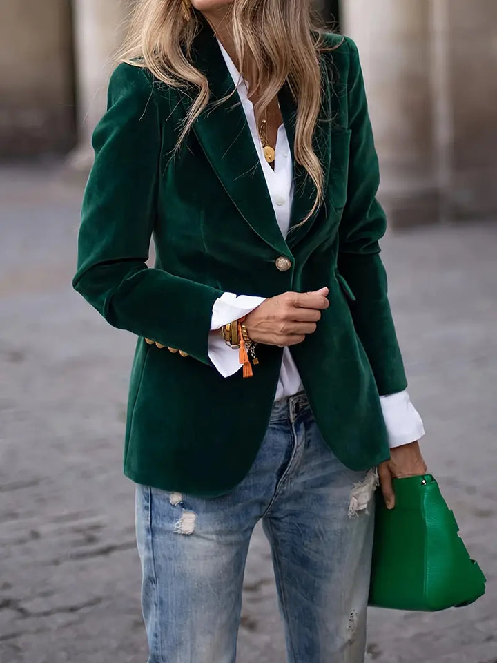 Kelly™ Elegant Velvet Blazer