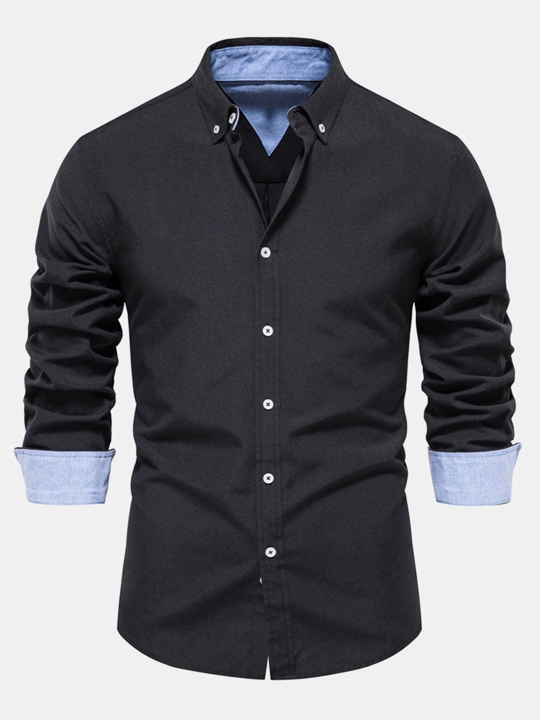 Levi | Long Sleeve Oxford Shirt with Buttons