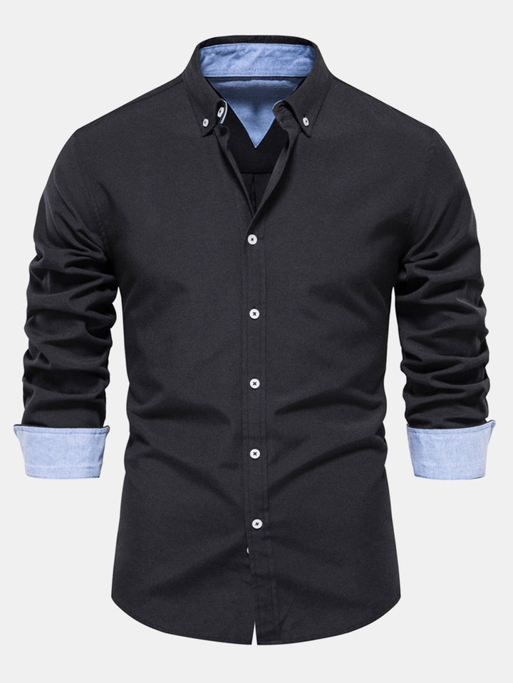 Levi | Long Sleeve Oxford Shirt with Buttons