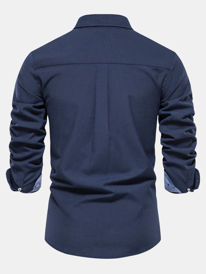Levi | Long Sleeve Oxford Shirt with Buttons
