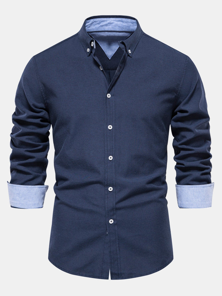 Levi | Long Sleeve Oxford Shirt with Buttons