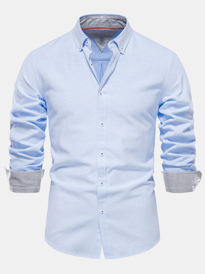 Levi | Long Sleeve Oxford Shirt with Buttons