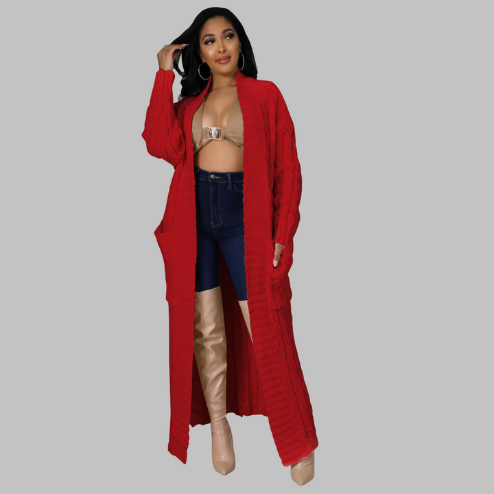 JACKIE™ | Casual Long-Sleeve Long Cardigan