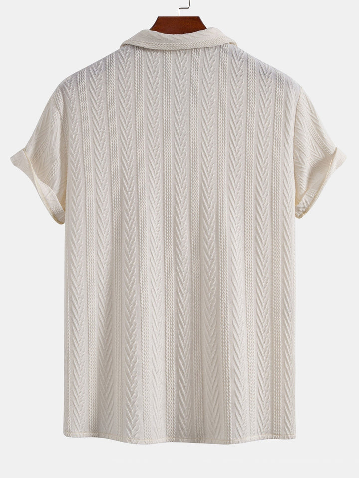 Derrick | Textured Jacquard Cuban <tc>S</tc>hirt