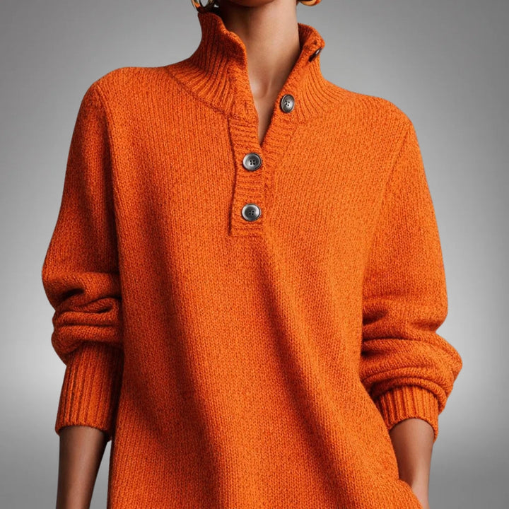 Marianne | Soft Knit Dress with Buttons