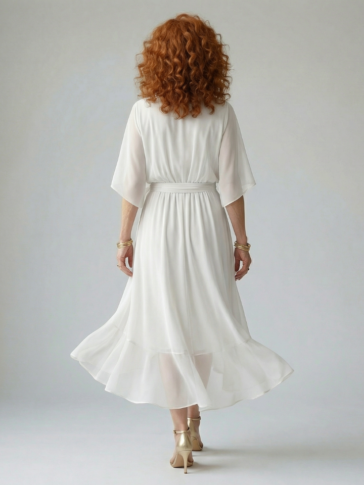 Elric | Draped Midi Dress