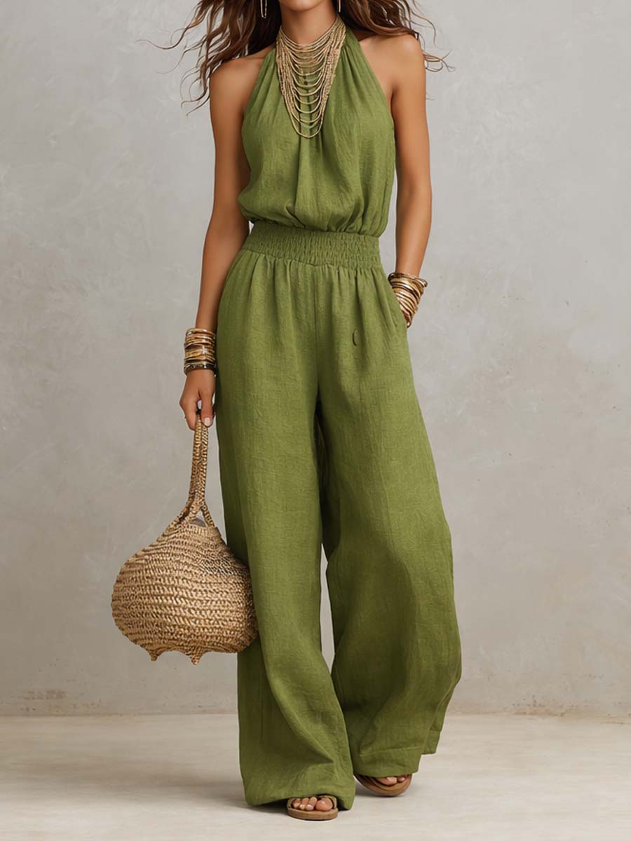 Valerie | Elegant Jumpsuit with Halter Neck