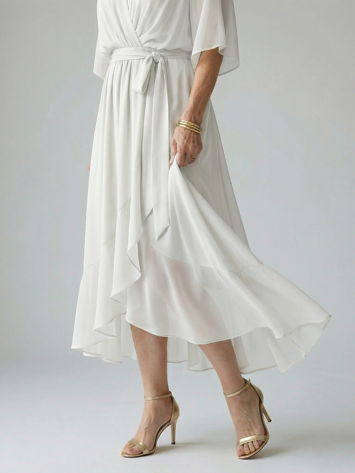 Elric | Draped Midi Dress
