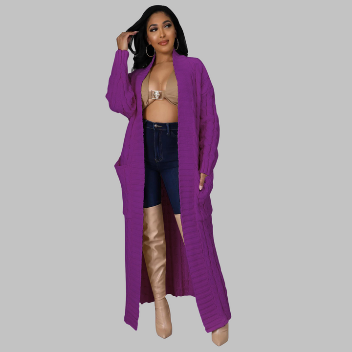 JACKIE™ | Casual Long-Sleeve Long Cardigan