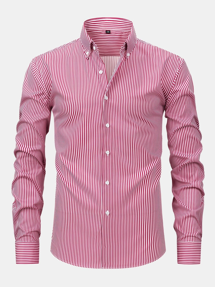 Jade | Long Sleeve Striped Shirt with Buttons