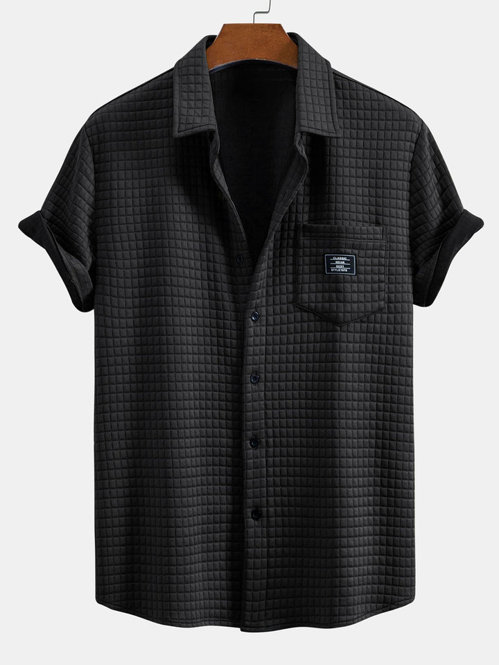 Ron | Korte Mouw Wafelshirt & Trekkoord Wafel Joggingbroek