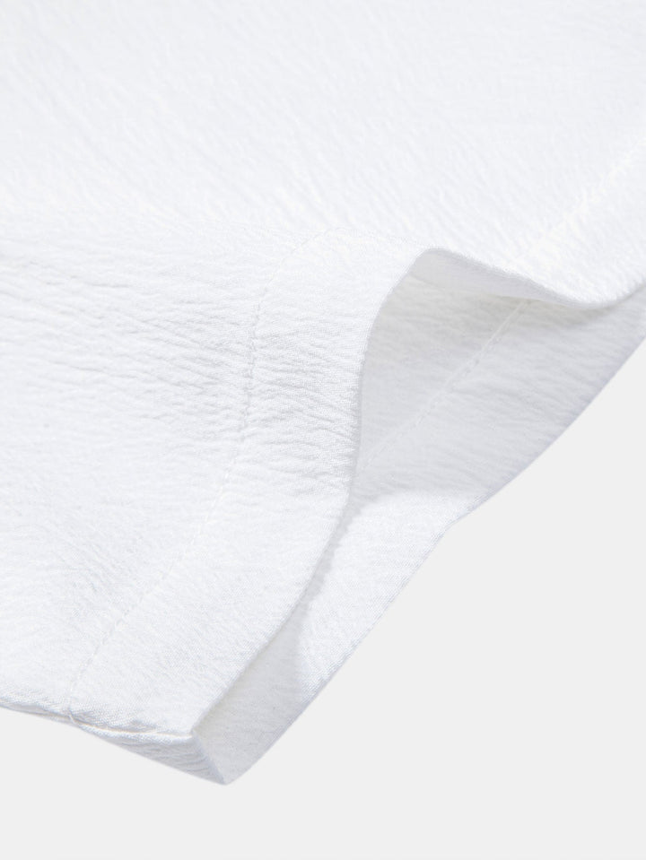 Lut | Textured Contrast Cuban Shirt & Straight Leg Pants