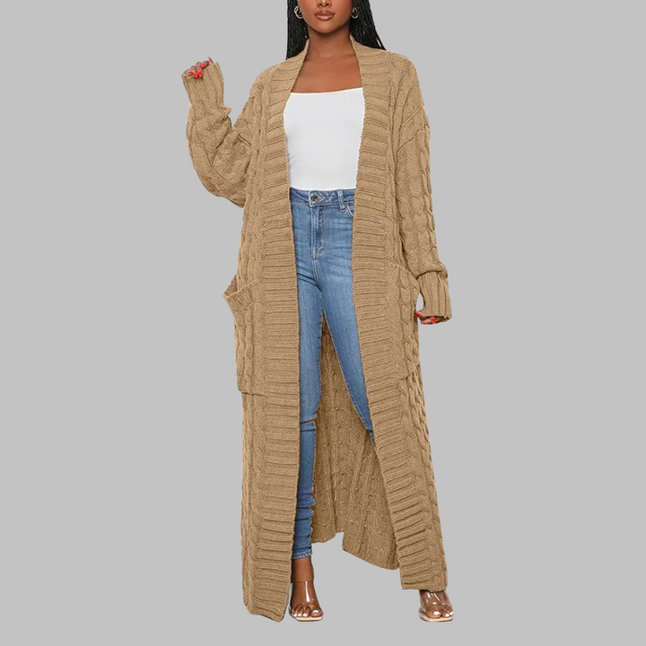 JACKIE™ | Casual Long-Sleeve Long Cardigan