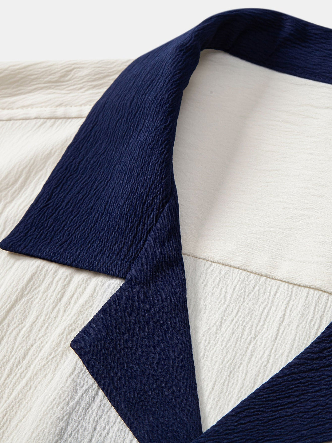 Lut | Textured Contrast Cuban Shirt & Straight Leg Pants