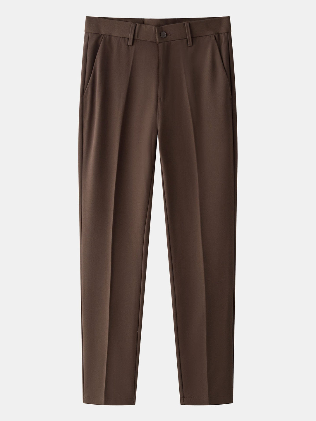 Ken | Contrast Waffle Zipper Knit Polo & Slim Fit Tapered Trousers