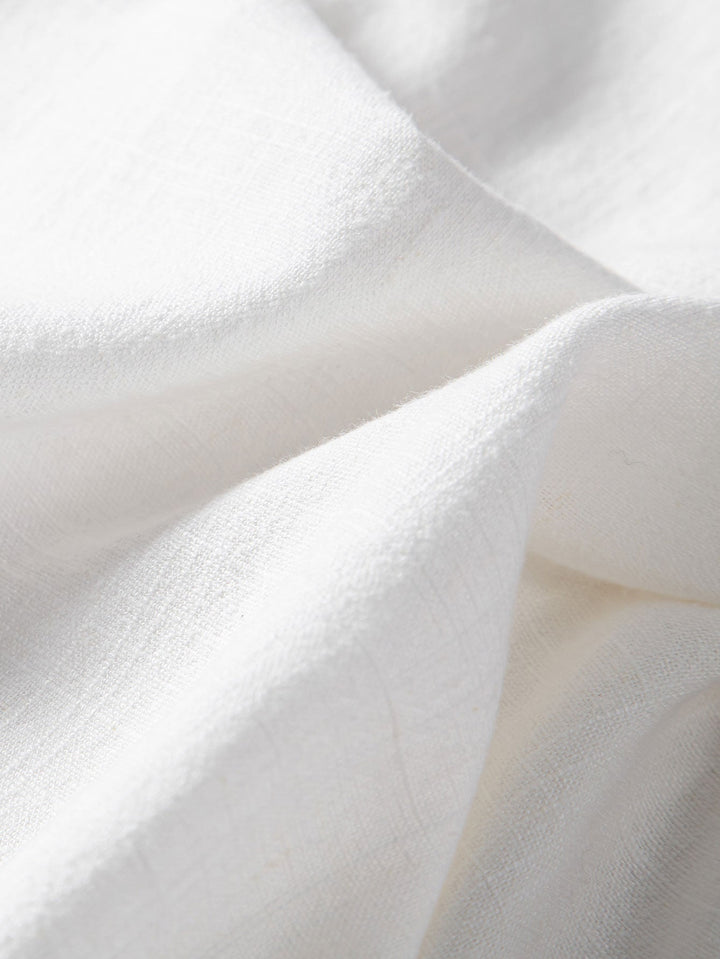 Tommy | Linen and Rayon V-Neck Short Sleeve Shirt