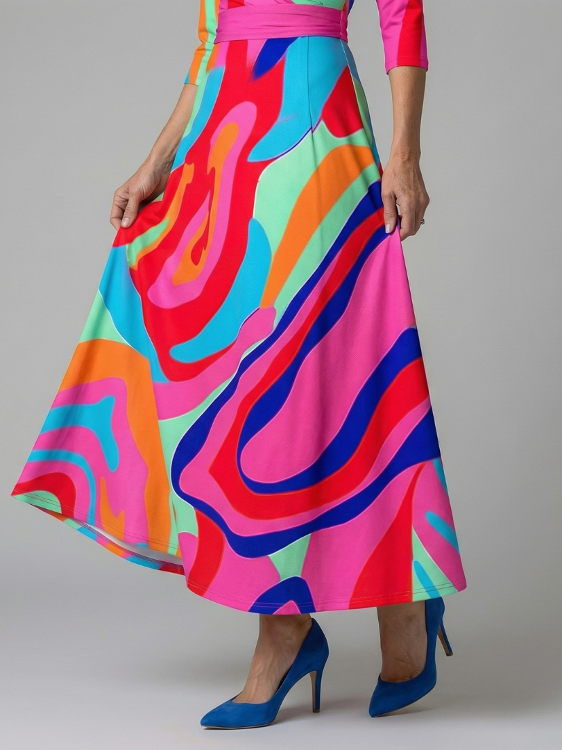 Celine | Midi Crossed Dress with Collar