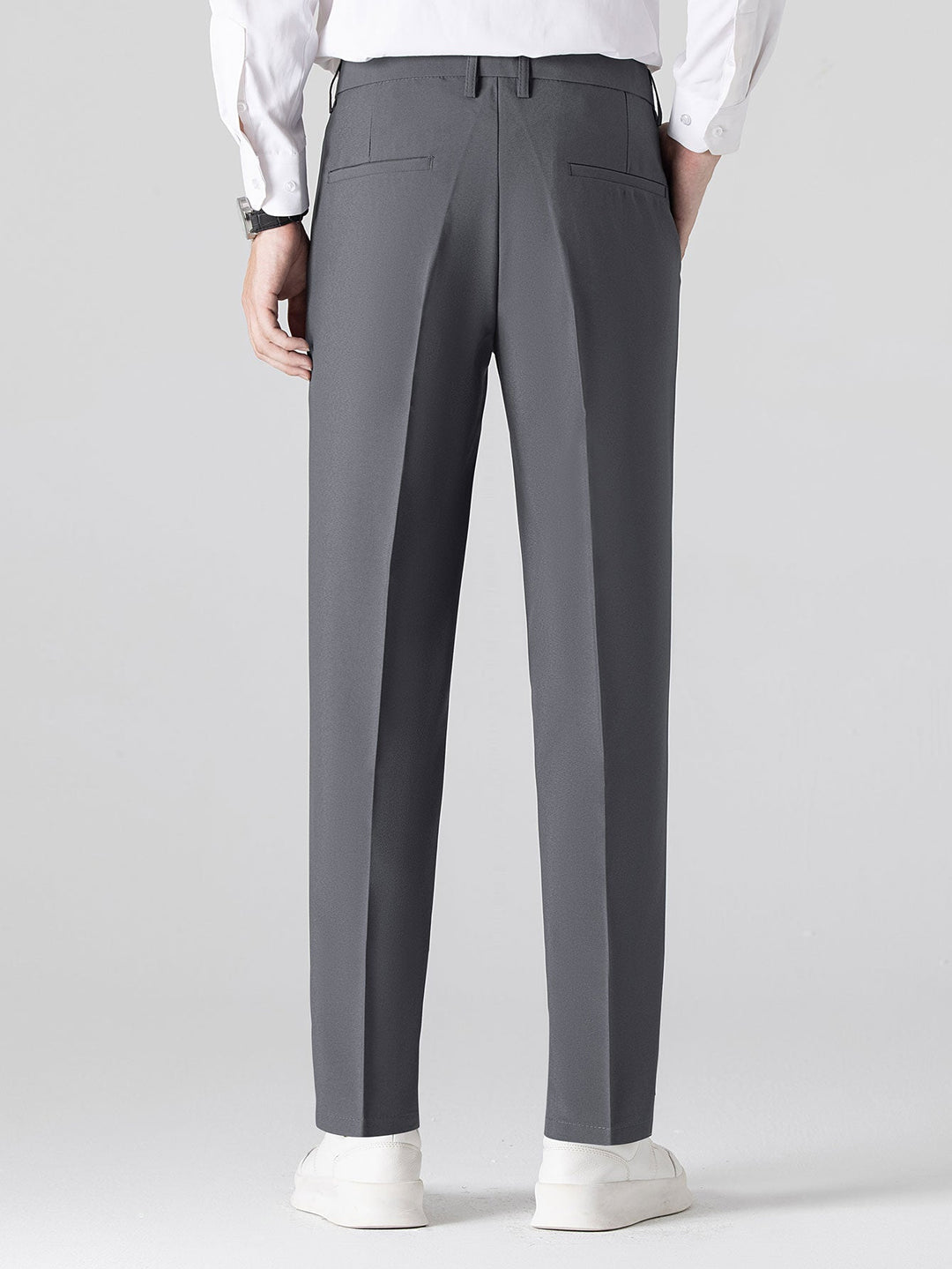 Ron | Contrast Trim Stripe Johnny Collar Polo & Slim Fit Tapered Trousers