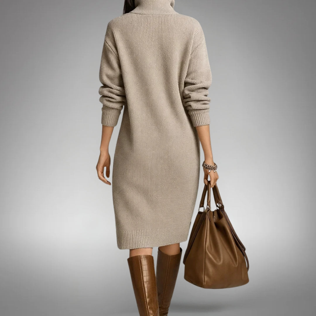 Marianne | Soft Knit Dress with Buttons