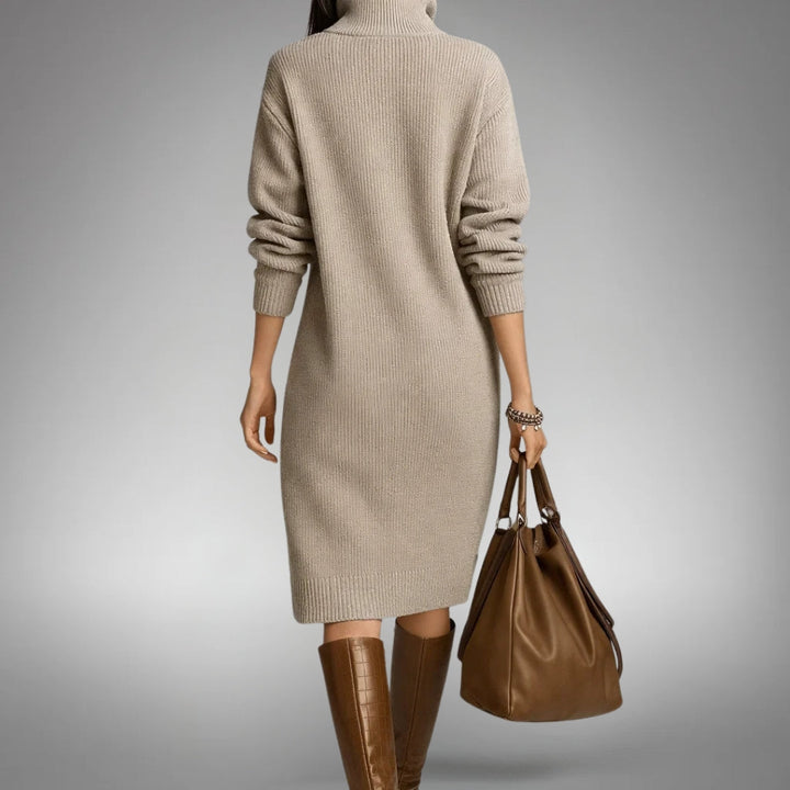 Marianne | Soft Knit Dress with Buttons