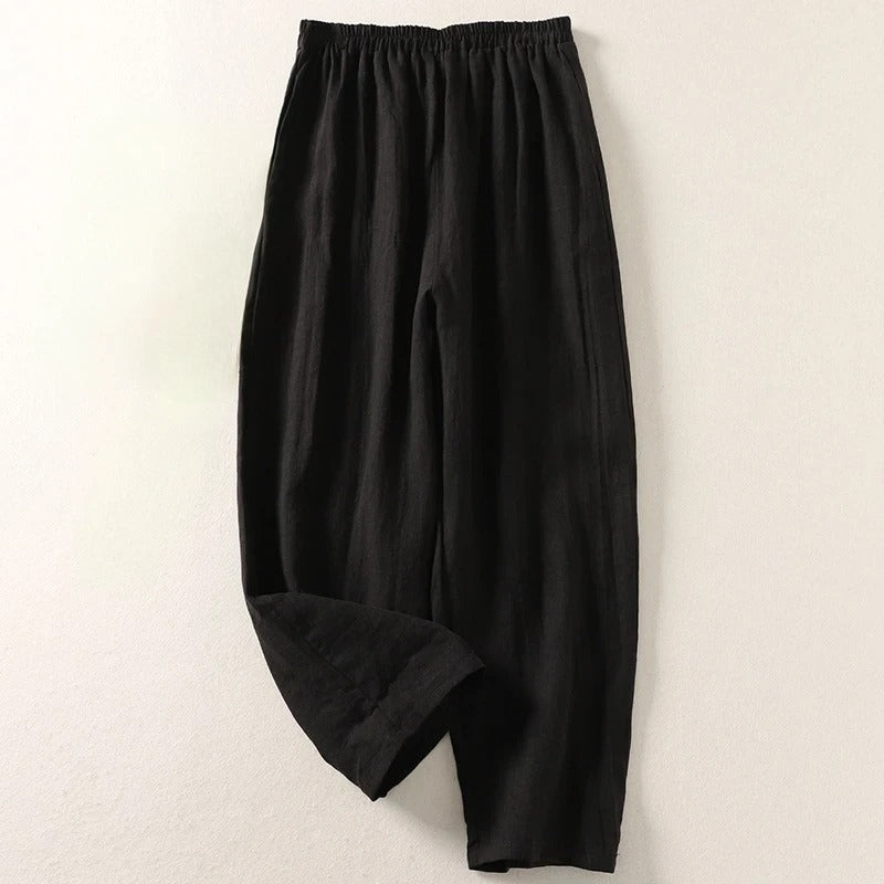Amalia™| Flowy Cotton and Linen Pants