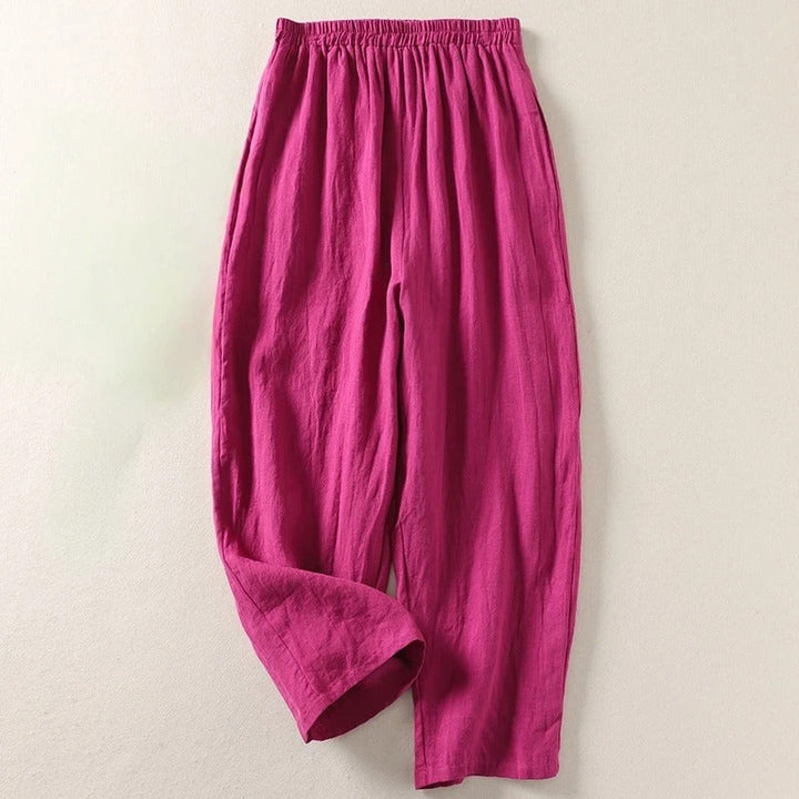 Amalia™| Flowy Cotton and Linen Pants