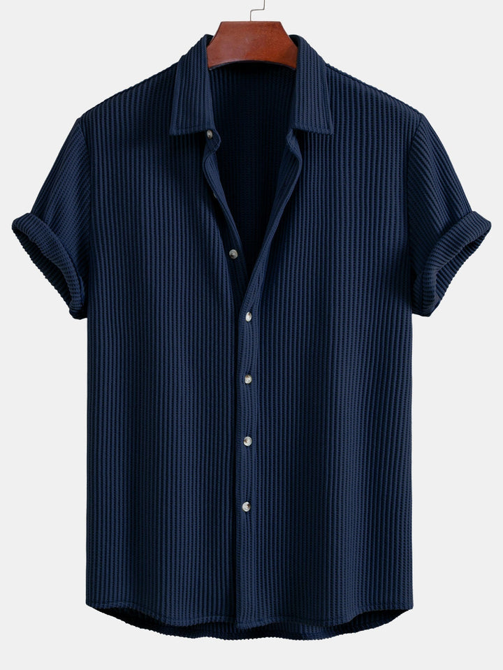 Shabazz | Button-Up Waffle Shirt
