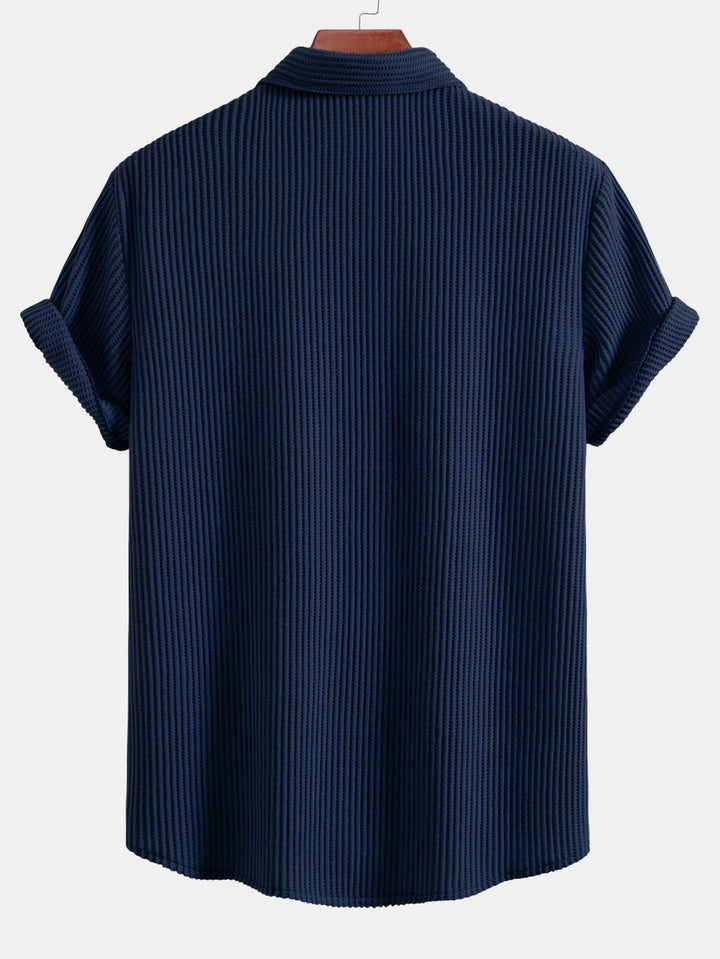Shabazz | Button-Up Waffle Shirt