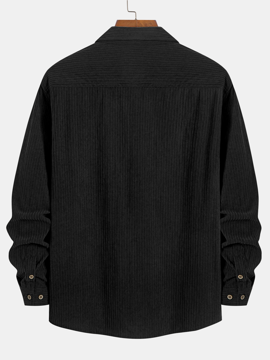 Ron | Long Sleeve Corduroy Shirt with Pocket and Buttons