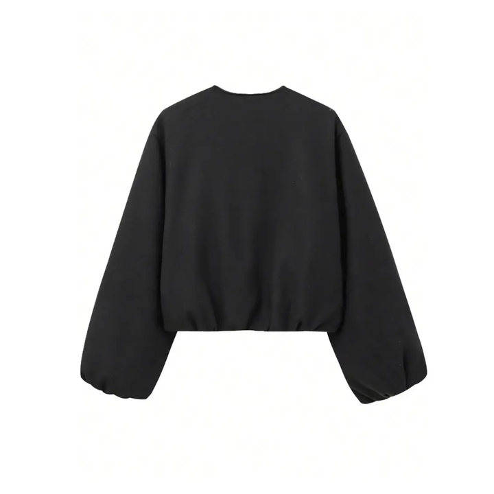 LENNON™ – Street-Style Lantern Sleeve Woven Jacket