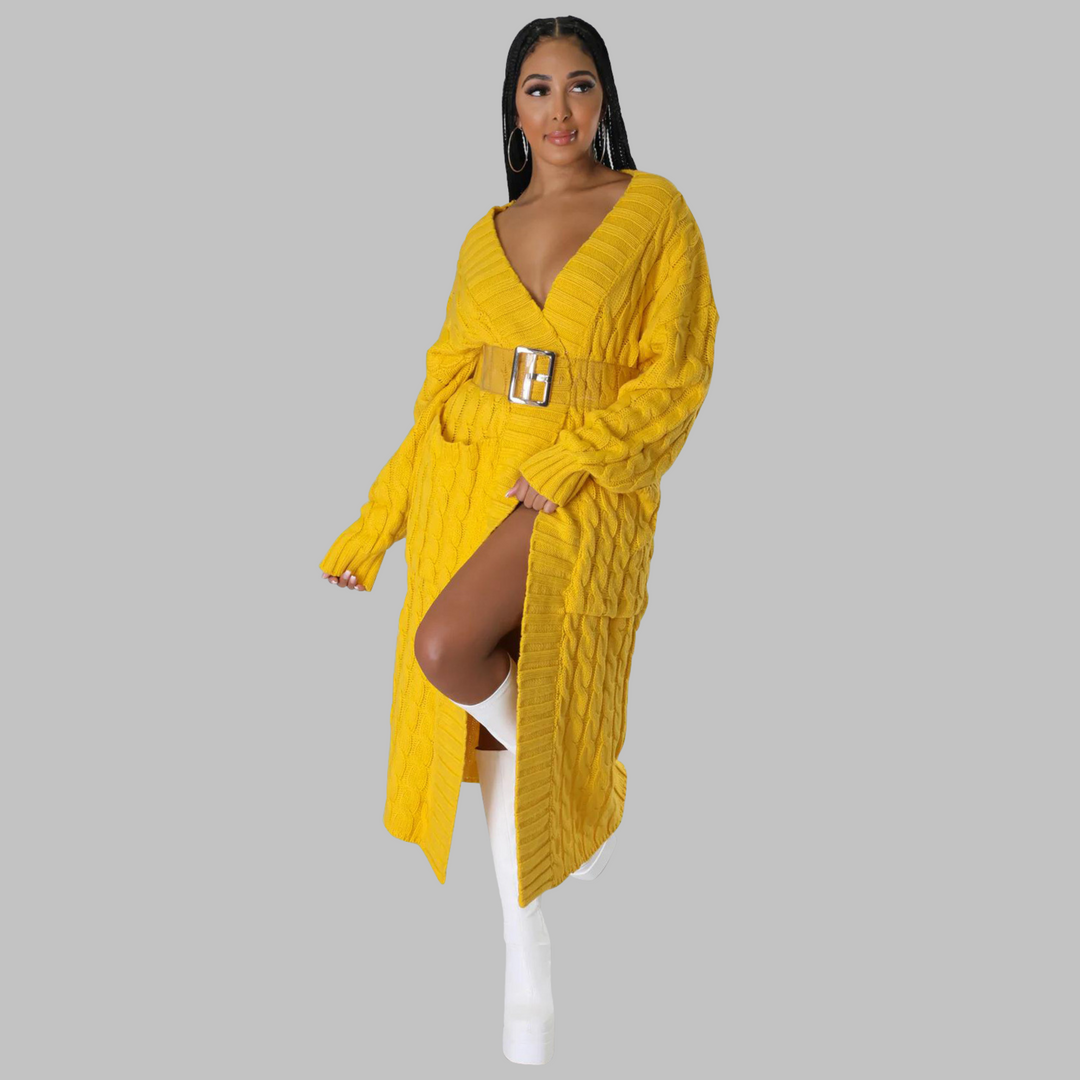 JACKIE™ | Casual Long-Sleeve Long Cardigan