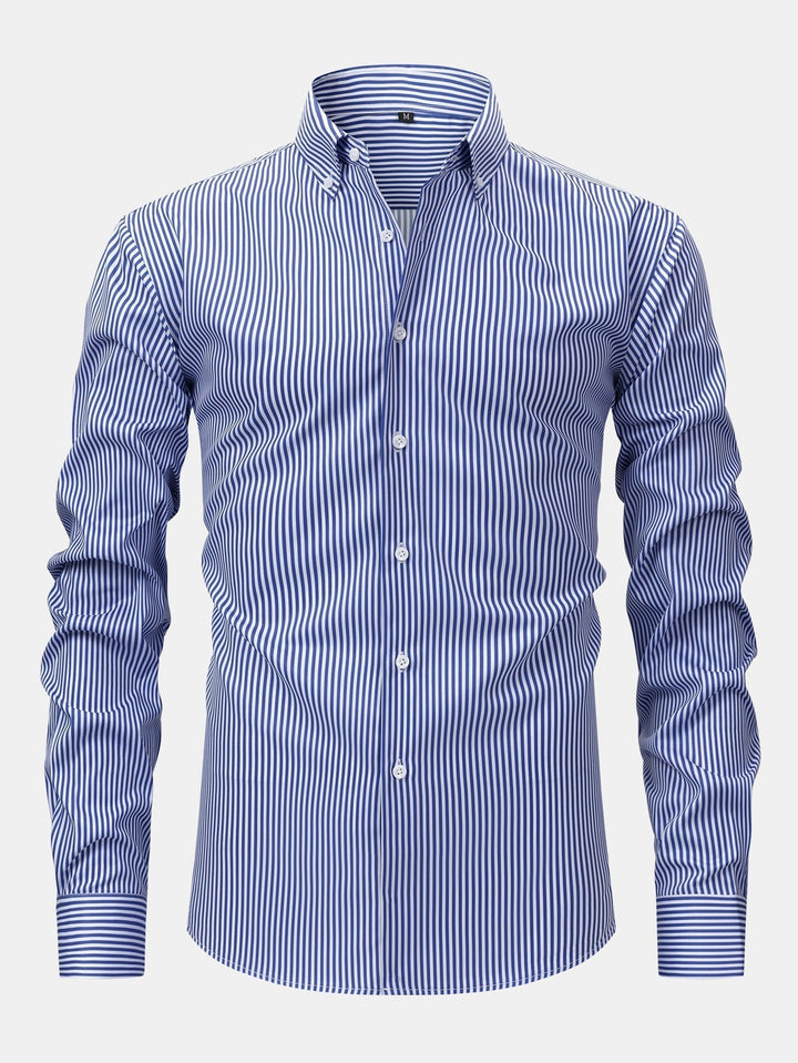 Jade | Long Sleeve Striped Shirt with Buttons