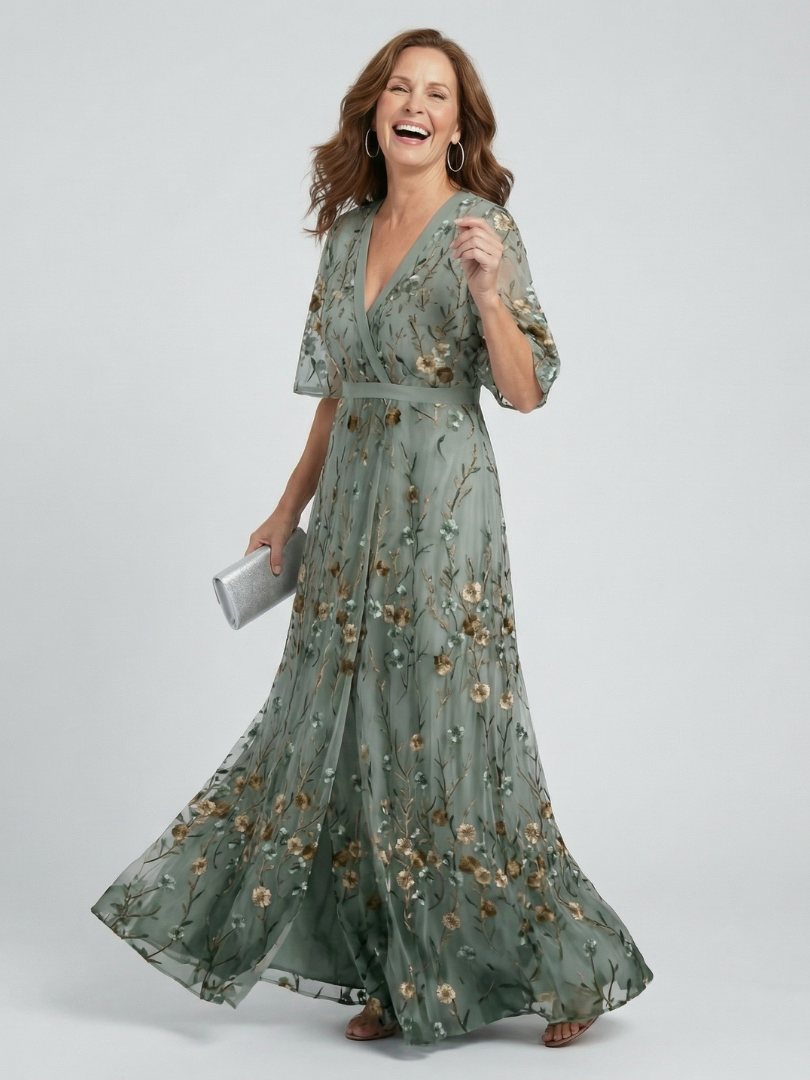 Selora | Maxi Halter Bloom Flow Dress