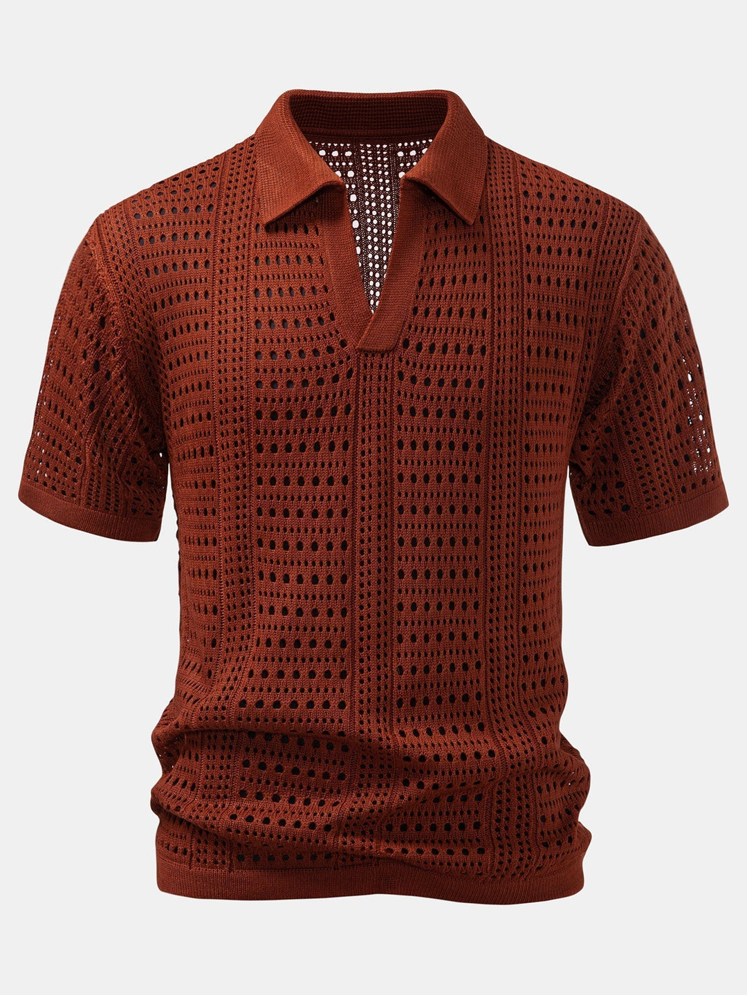 Usher | V-Neck Polo Shirt with Hook