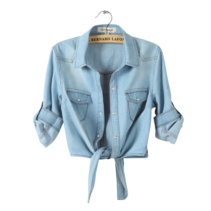 MARICEL™ | Sophisticated 3/4 Sleeve Crop Shirt