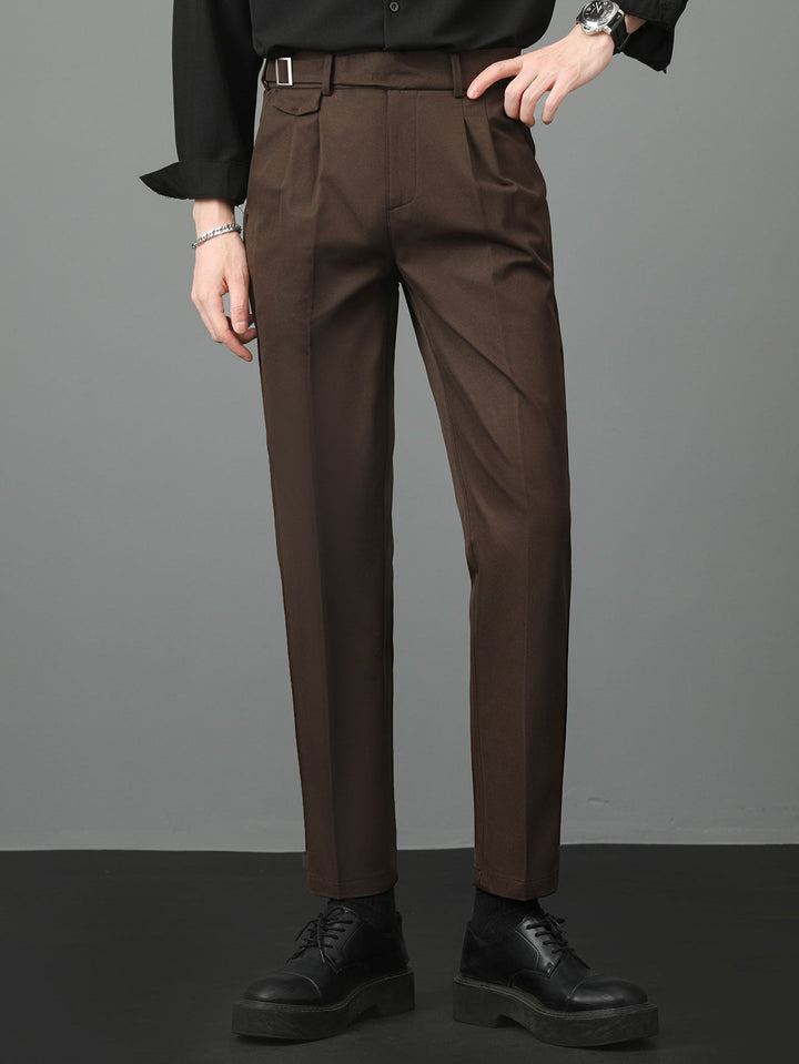 Vince | Contrast Stripe Trim Waffle Polo & Slim Fit Tapered Trousers