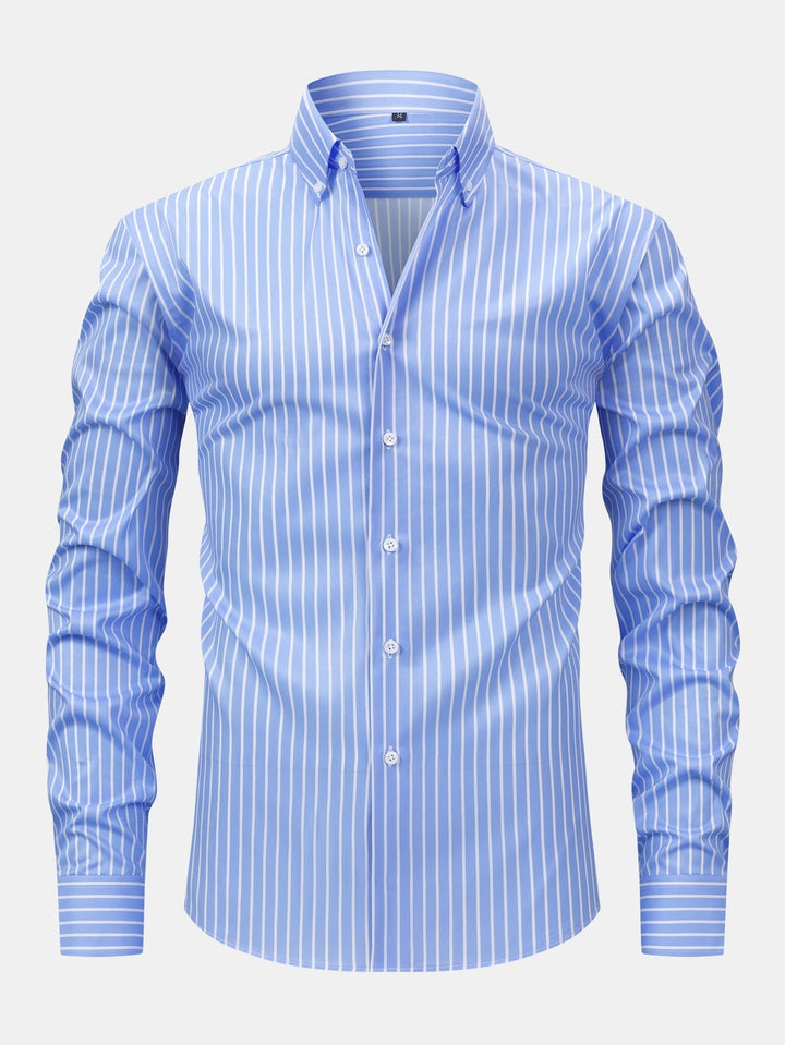 Manu | Long Sleeve Striped Shirt with Buttons