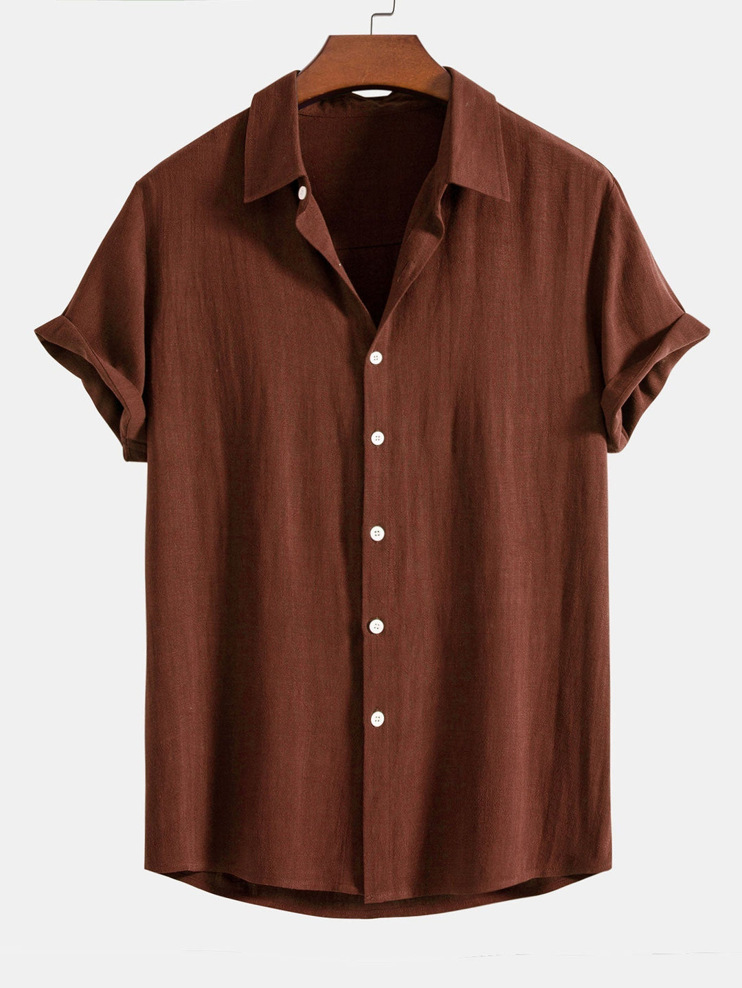 Damian | Button-Up Shirt in Linen and Rayon Blend