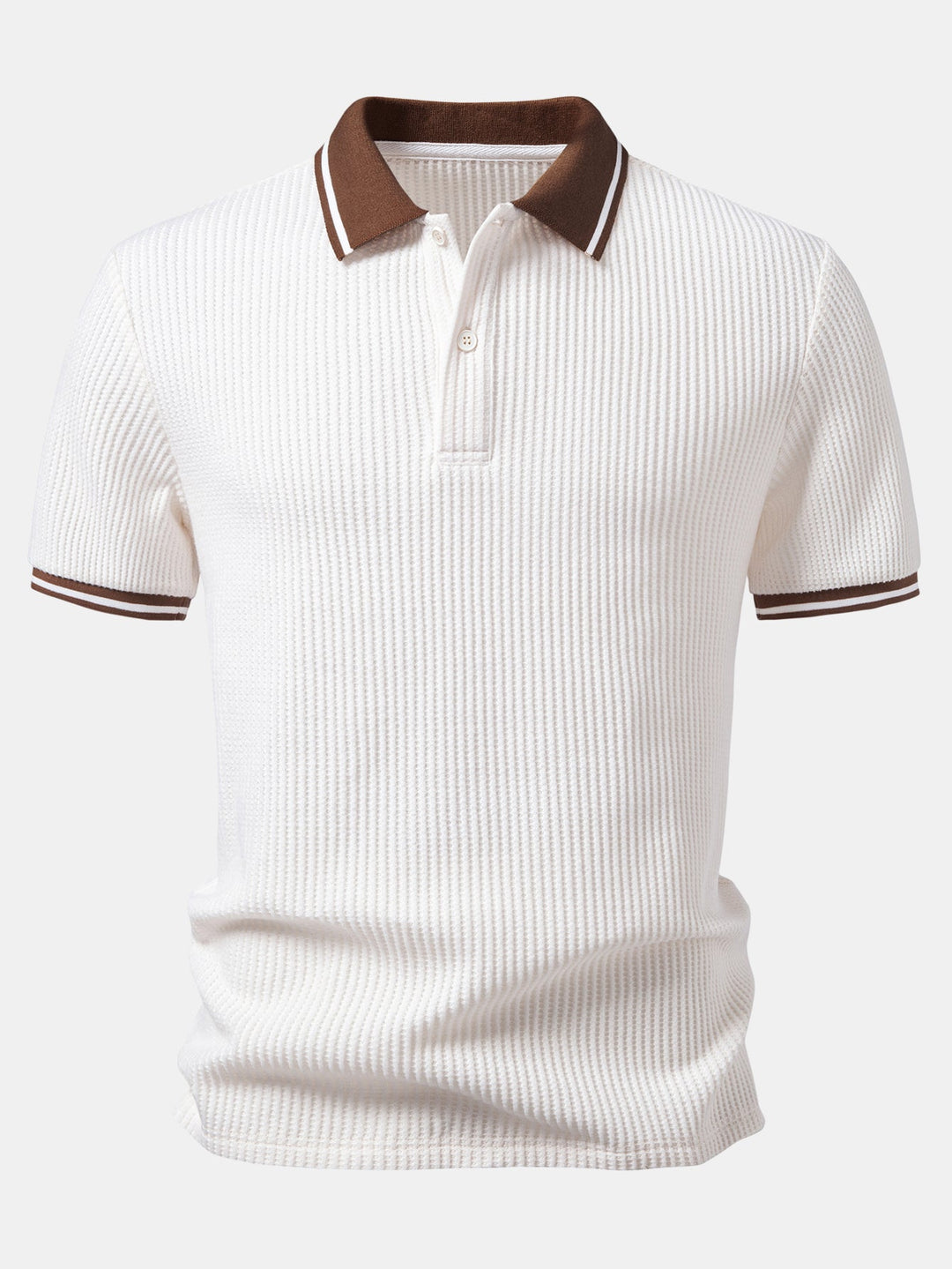 Vince | Contrast Stripe Trim Waffle Polo & Slim Fit Tapered Trousers
