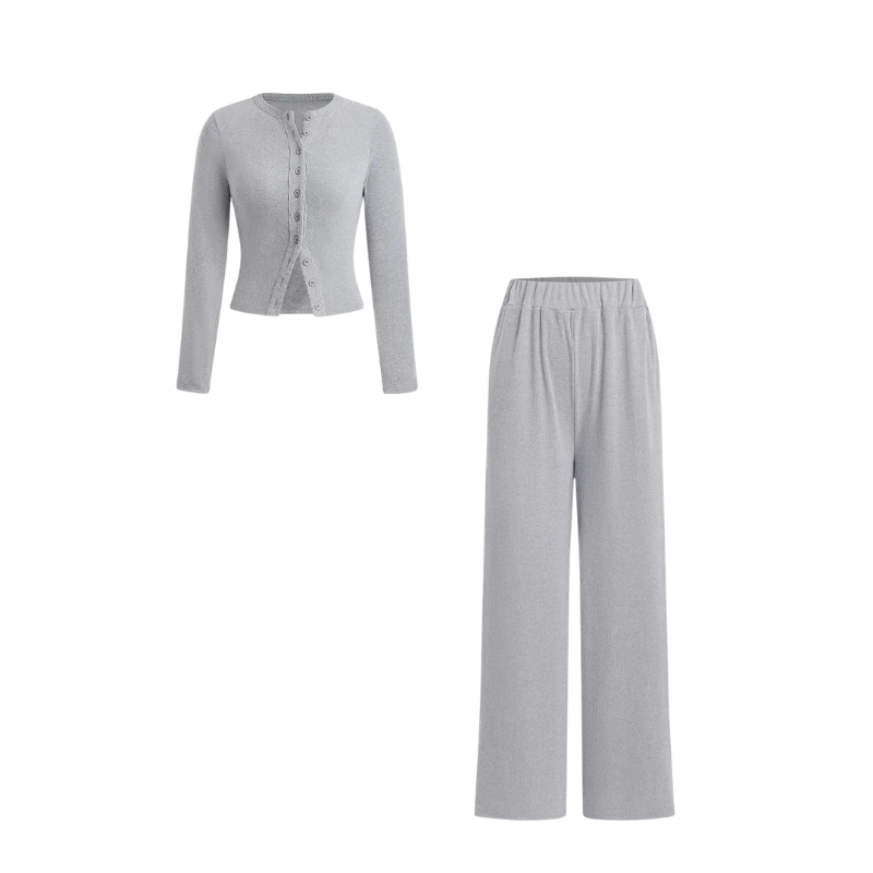 CASTIEL™ | Stylish Ribbed Two Piece Casual Set