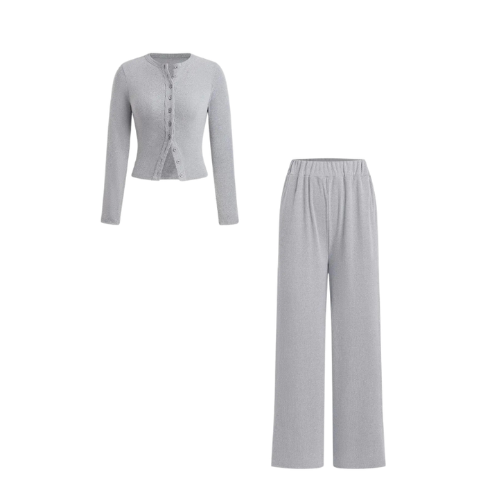 CASTIEL™ | Stylish Ribbed Two Piece Casual Set
