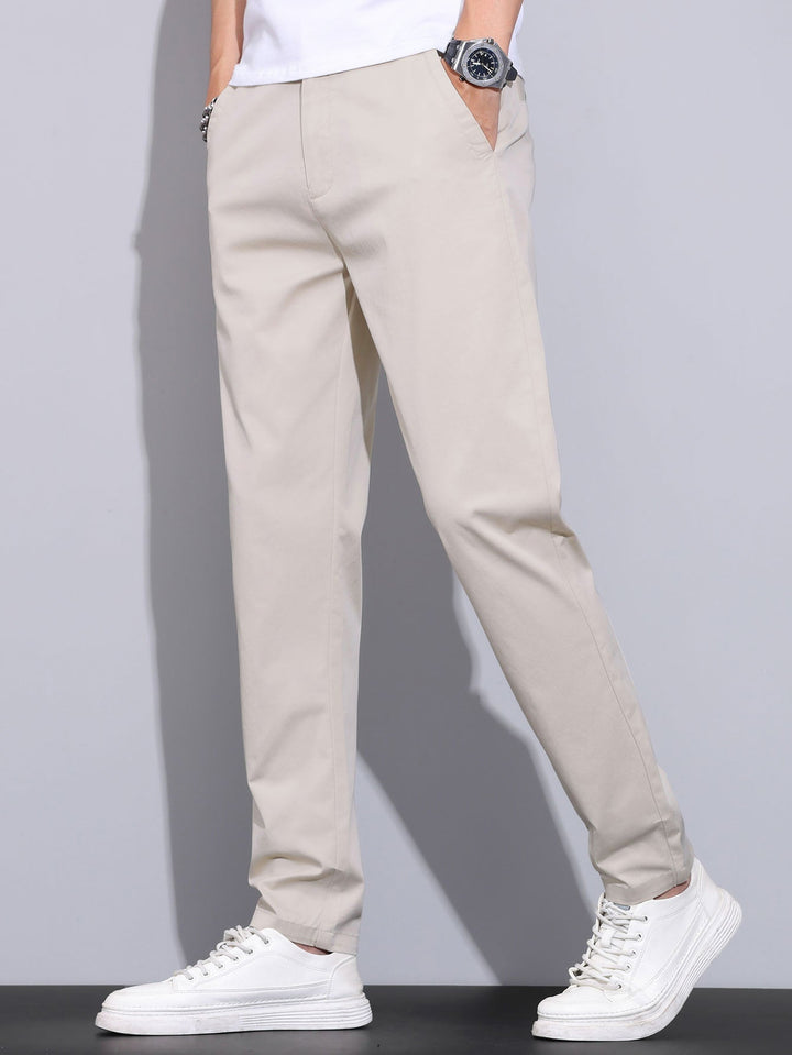 Bob | Twist Knit Polo & Elastic Waist Straight Leg Trousers