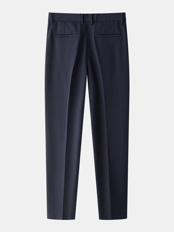 Bernard | Contrast Textured Knit Polo & Slim Fit Tapered Trousers