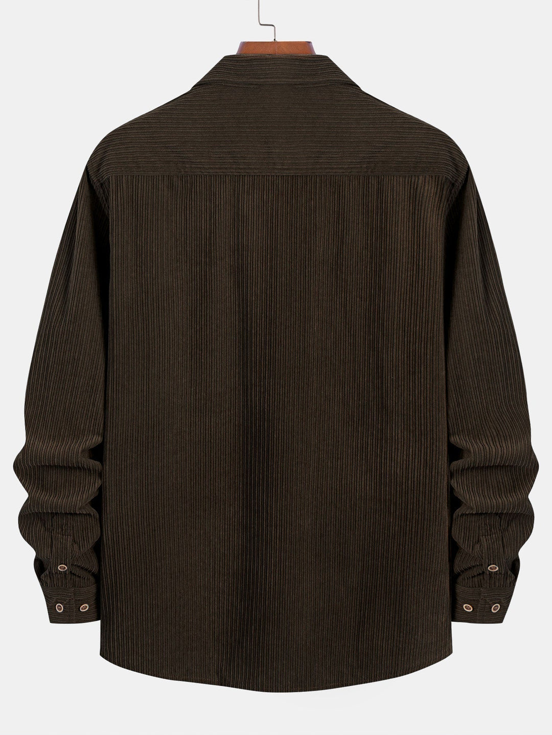 Ron | Long Sleeve Corduroy Shirt with Pocket and Buttons