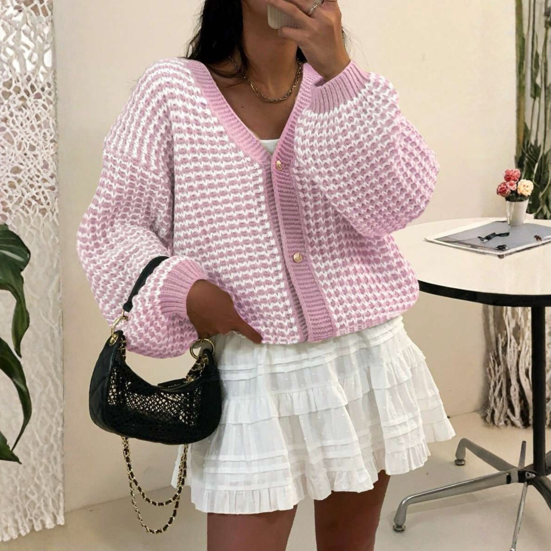 FINITY™ | Comfy V-Neck Long Sleeve Sweater Cardigan