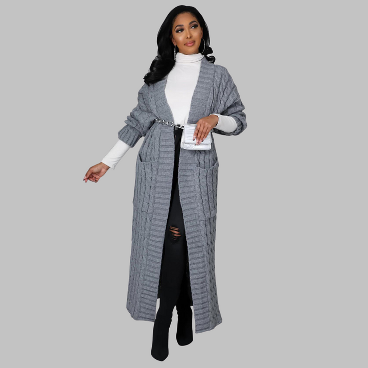JACKIE™ | Casual Long-Sleeve Long Cardigan
